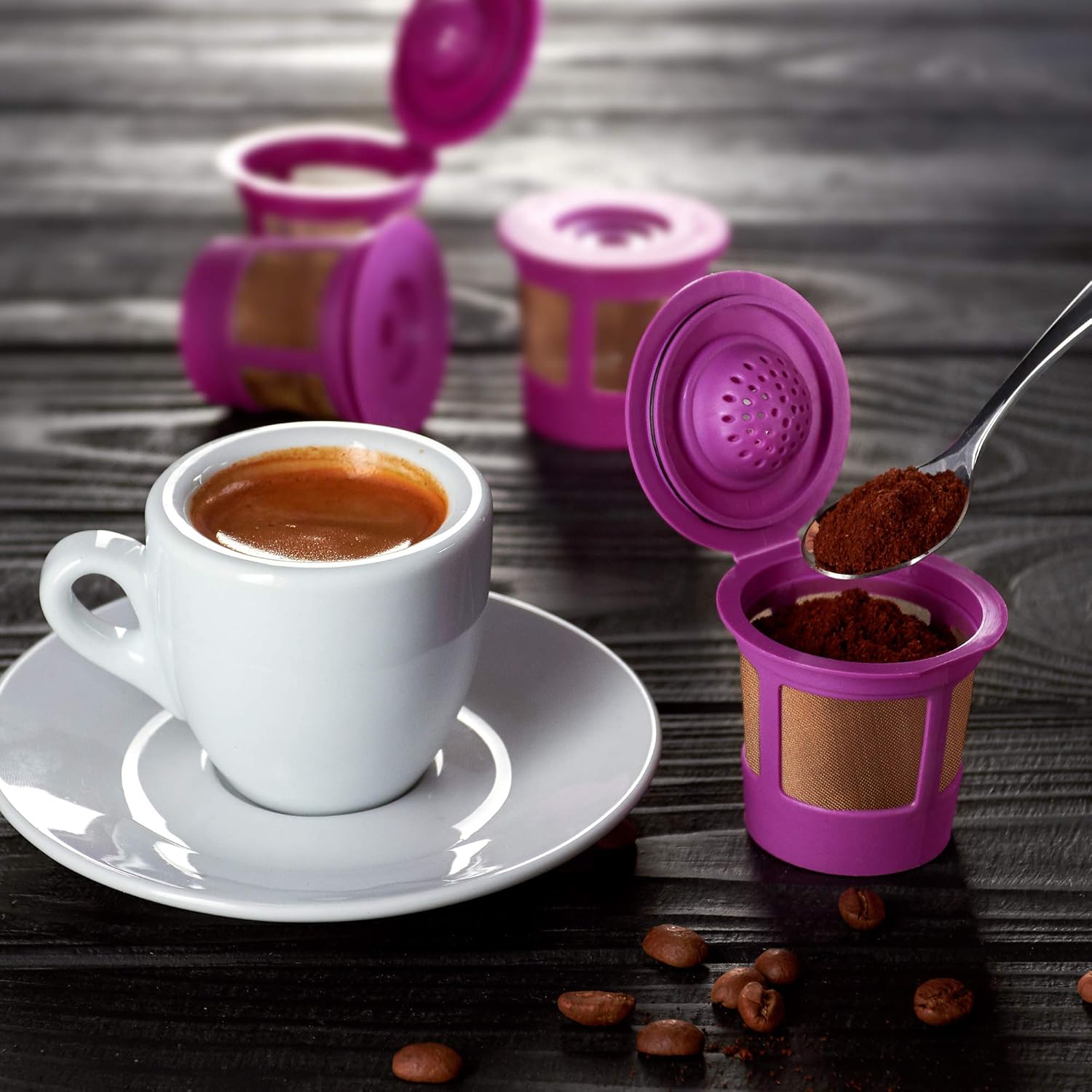A Reusable K Cups for Keurig Coffee Makers - BPA Free Universal Fit
